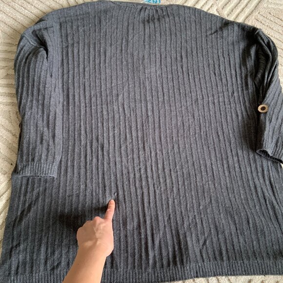 Free People Intimately Around the Clock Henley Pullover Charcoal Size L - Picture 11 of 11